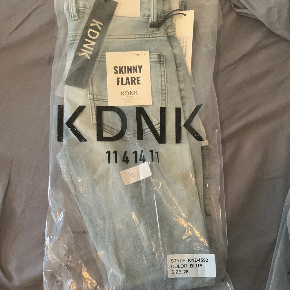 KDNK Men's Skinny Jeans - Light Blue